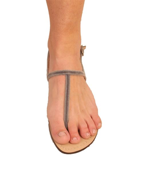 Sandali Capri velluto grigio Da Costanzo | SANDALITGRIGIOVELLUTO